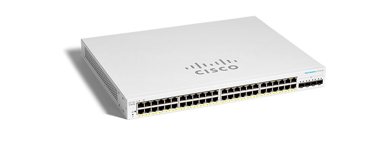 Thiết Bị Mạng Switch Cisco CBS220 Smart 48-port GE, 382W PoE+, 4 Gigabit SFP - CBS220-48P-4G