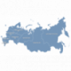 Интерактивная HTML5 карта России. Федеральные округа