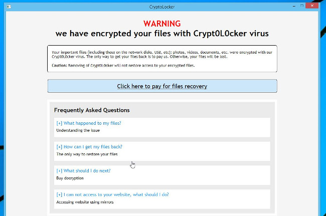 Your personal files are encrypted