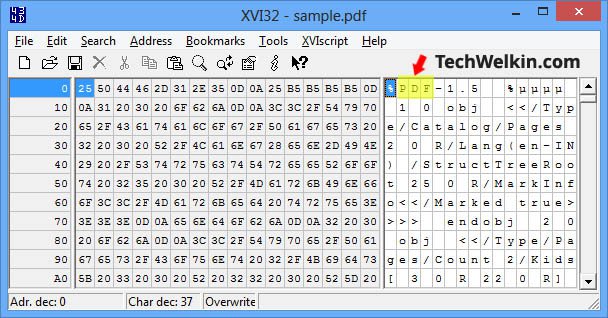 Mở file .DAT bằng Hex Editor