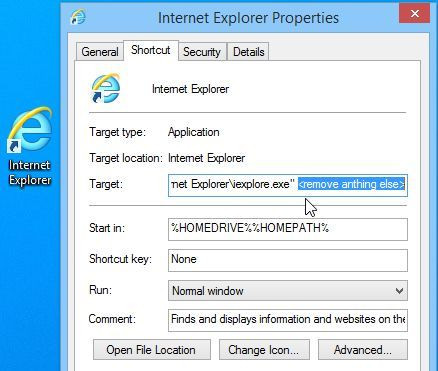 Trên trình duyệt Internet Explorer